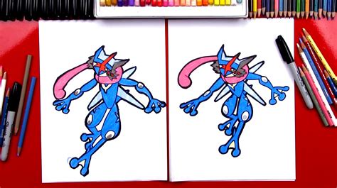 Greninja (Epic pokemon) tattoo type drawing *Ash.